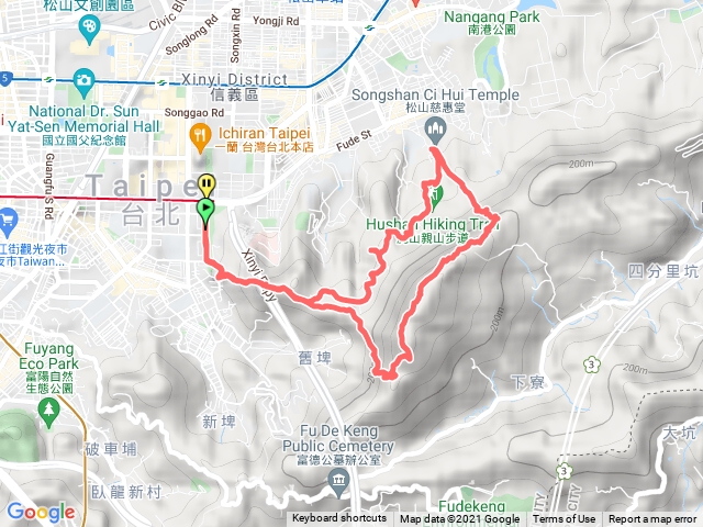 象山、姆指山、九五峰、虎山、豹山