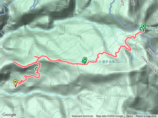 特富野古道全程預覽圖