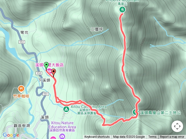 20250524~溪頭鳳凰山(米堤香蕉園起登)原路返回