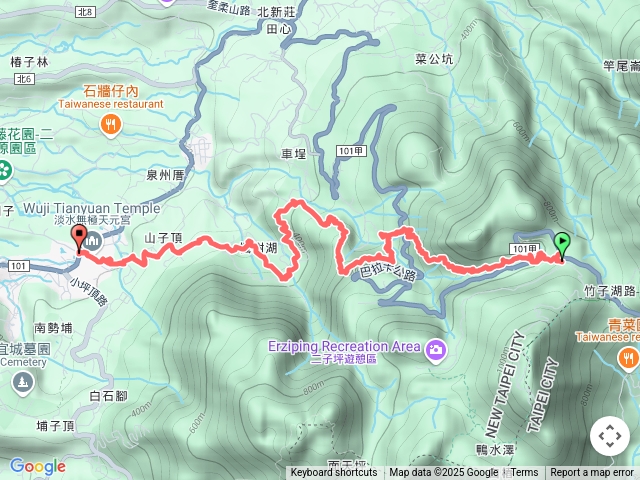 18彎古道-巴拉卡水管路-楓樹湖古道（二子平到天元宮）