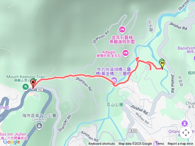 山尖路觀光步道-三層橋-摸乳巷-天空水橋來回