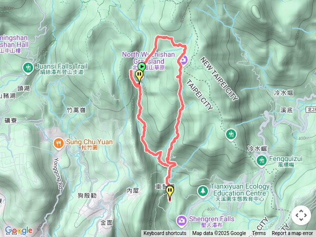 內雙溪古道-石溪山-北五指山草原-荷蘭右