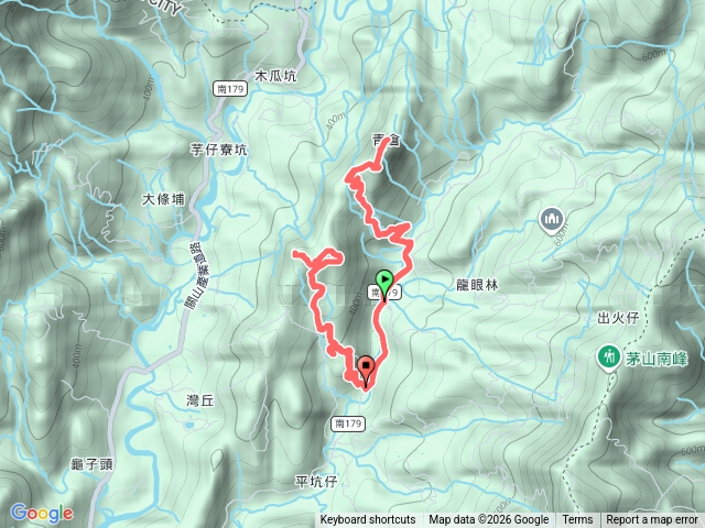 南化青倉山及南青倉山(玉井綠29線公車接駁~南179-1公路龍眼林站往返)預覽圖