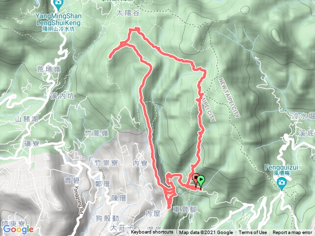 北五指山竹篙山