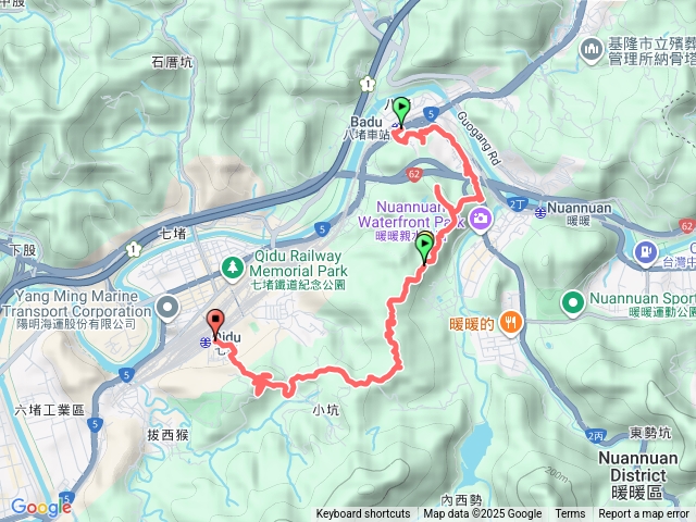 八堵➡️七堵火車站（三疊山以後切西瓜版）