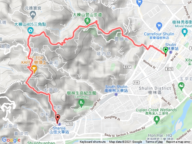 樹林車站大同山大棟山山佳車站