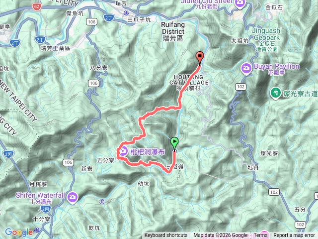 三貂嶺瀑布群步道中坑古道柴寮古道預覽圖