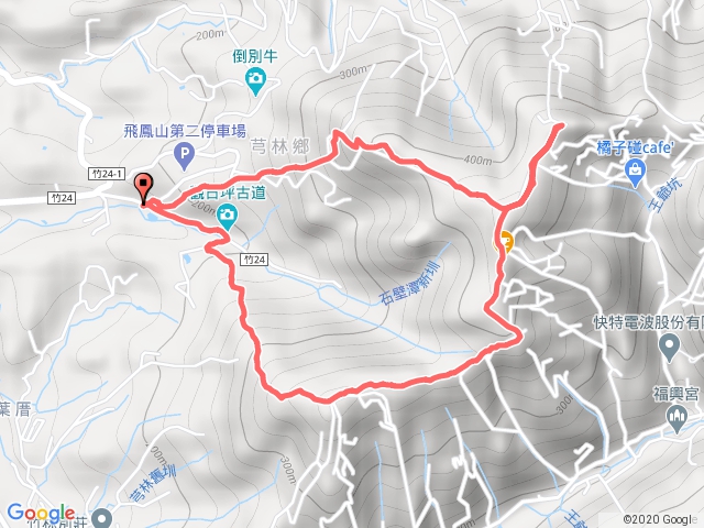 1080511芎林飛鳳山(小百岳)順撿中坑山+石壁潭山O型