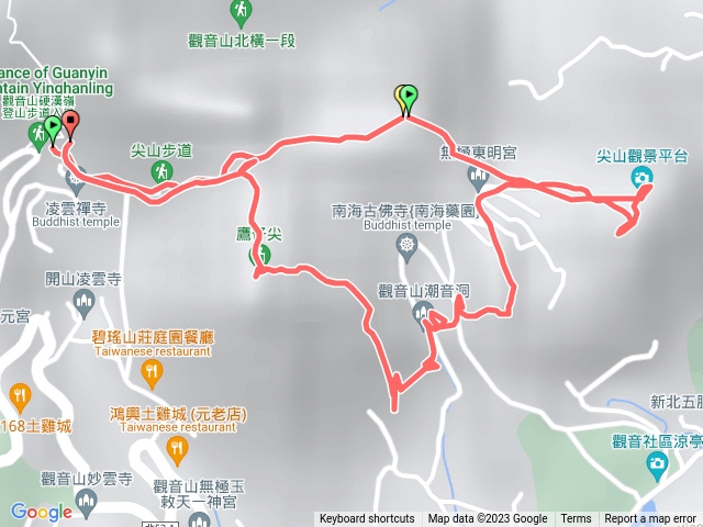 20231231潮音2尖>潮音1尖>尖山>東明山>潮音洞>鷹仔尖