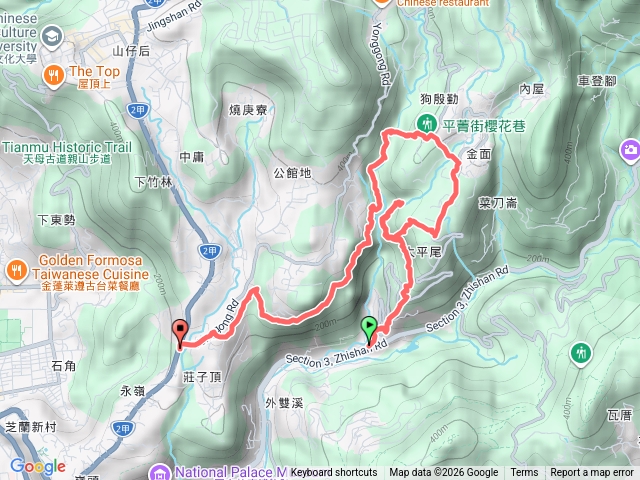 平菁步道+溪山百年古圳步道+鵝尾山水田+竹林步道+狗殷勤古道預覽圖