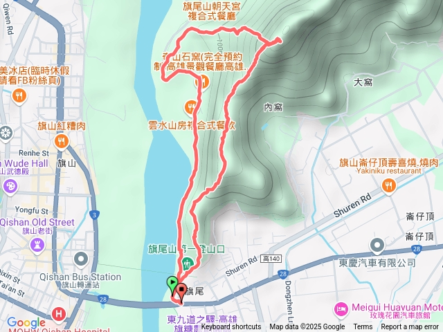 旗尾山一上三下