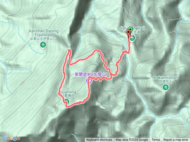 加里山鹿場接二坪上杜鵑嶺