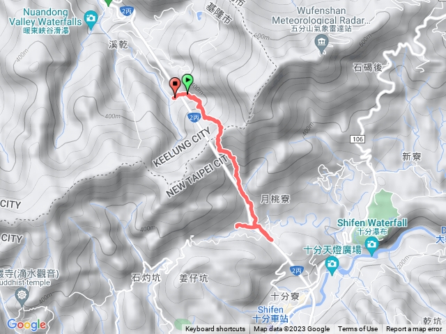 荖寮坑到平溪煤礦園區之淡蘭古道暖暖支線預覽圖