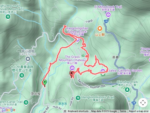 陽峰古道大屯瀑小隱潭湖山密境草山行館