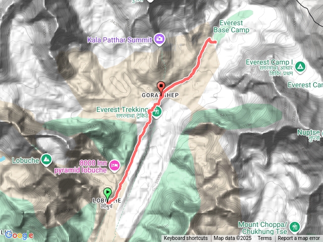 羅布崎—高樂雪—聖母峰基地營—高樂雪