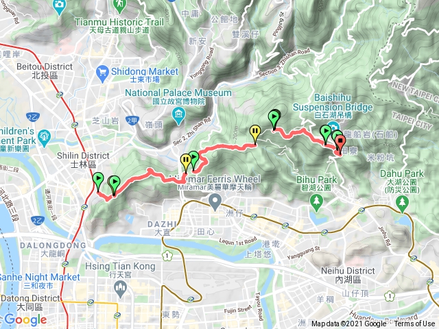 台北大縱走-第五段劍潭到碧山巖