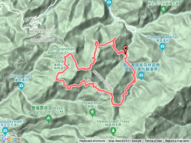 20211204天德巷-雙溪山-東眼山-卡外山-啦卡山O形