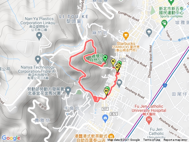 義學坑+山頂公園+頂泰山巖+明志書院