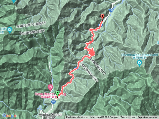 中橫宜蘭支線D3 五顯大帝（武陵農場）—南山