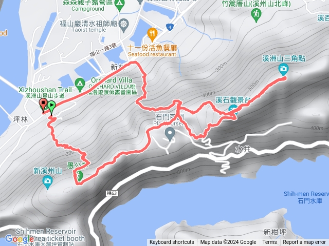溪洲山經思源宮（跑步下山）