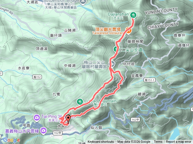 雲嘉五連峰（三元宮O型）