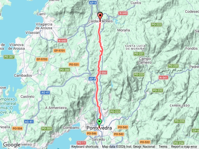 CaminoD3Pontevedra-CaldasdeReid