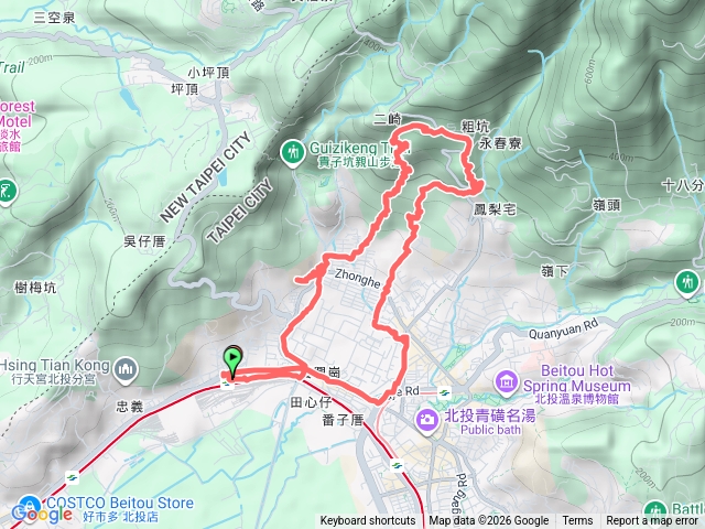 琳捷運復興崗站-三層崎-阿昌林道