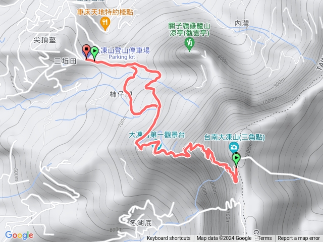 白河關仔嶺大凍山