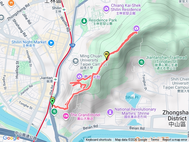 劍潭山親山步道預覽圖