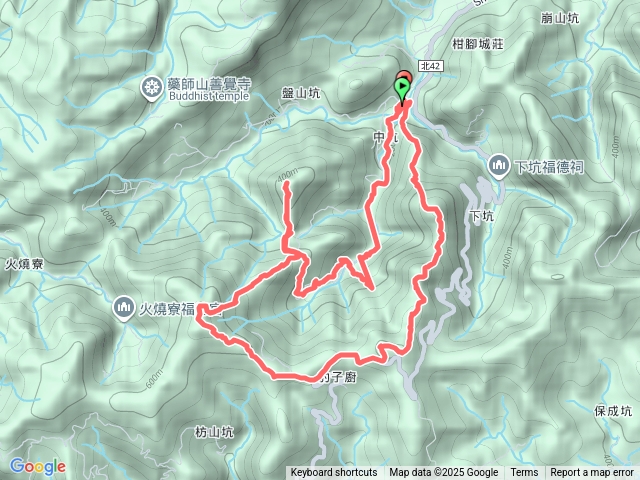 2025118（六）中坑東山北豹子廚山枋山坑山中坑西山O走預覽圖