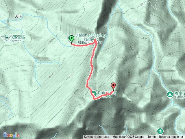 加里山大坪登山口