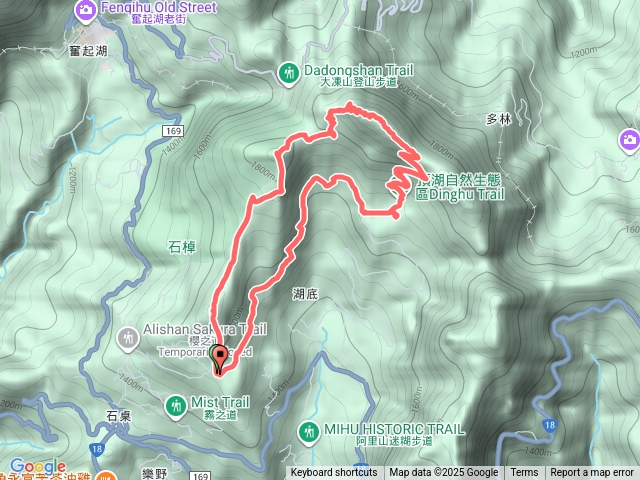 石槕茶之道、樂野山、霹靂山、大凍山、頂湖O繞