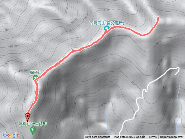 鳴海山（第三登山口起）