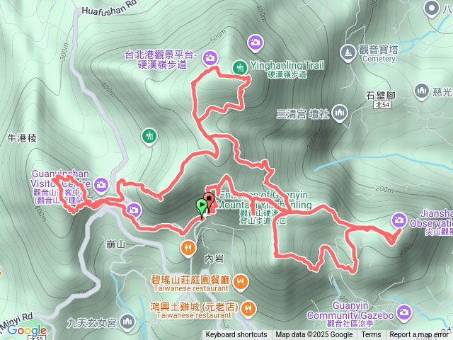 20250817-觀音山（19+2）連峰-第31刷【藍天白雲版】-鶴嶺停車場起登