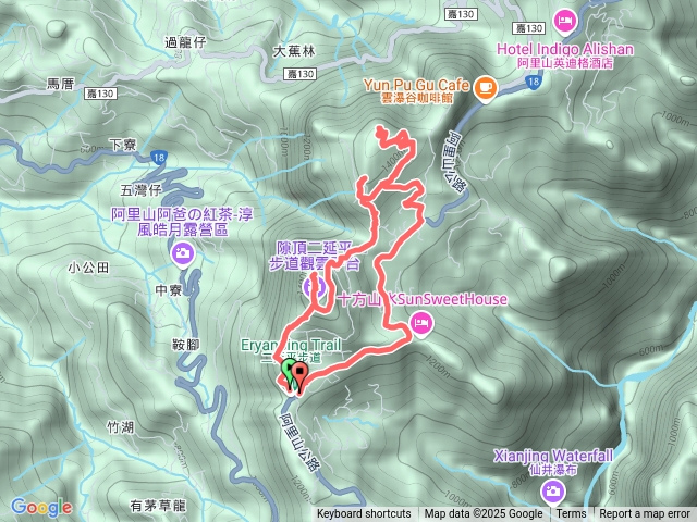 二延平、茶林山、隙頂山O型