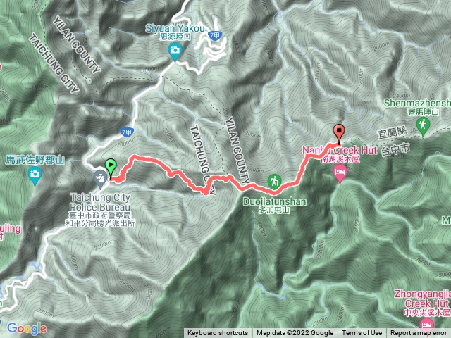 南湖大山1:登山口～雲稜山莊