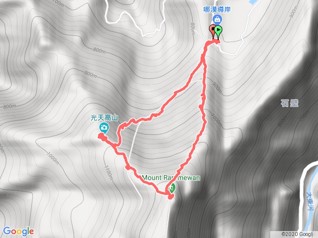 向天湖山、光天高山O型走