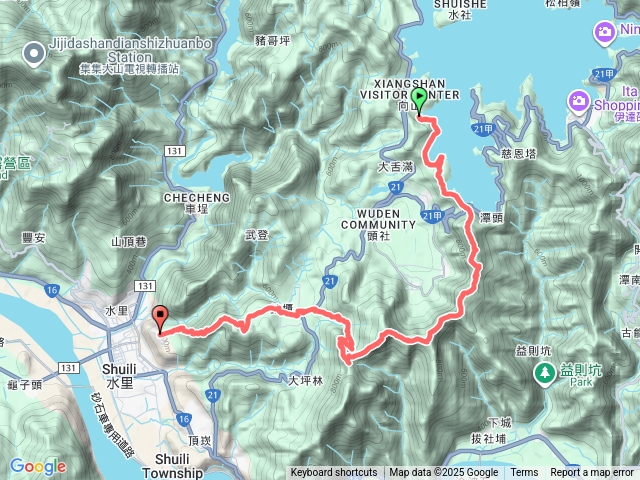 頭後水縱走預覽圖