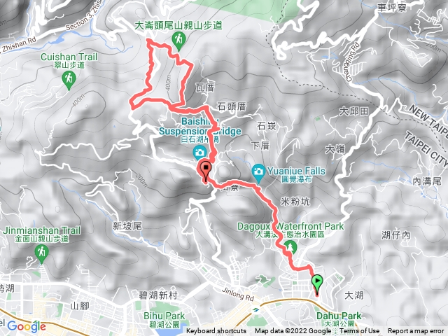 縱走第四段接大崙山步道