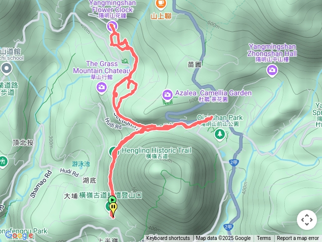 橫嶺古道陽明山花鐘來回