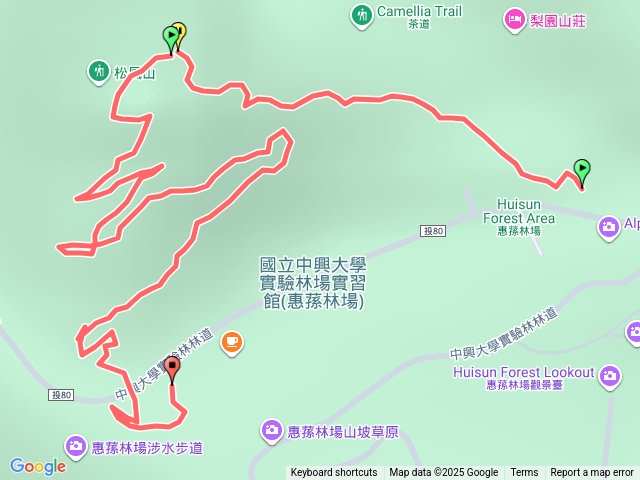 惠蓀林場松風山步道預覽圖