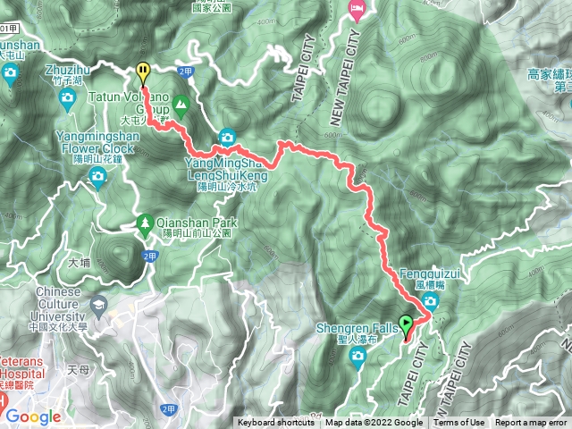陽明山大縱走東段