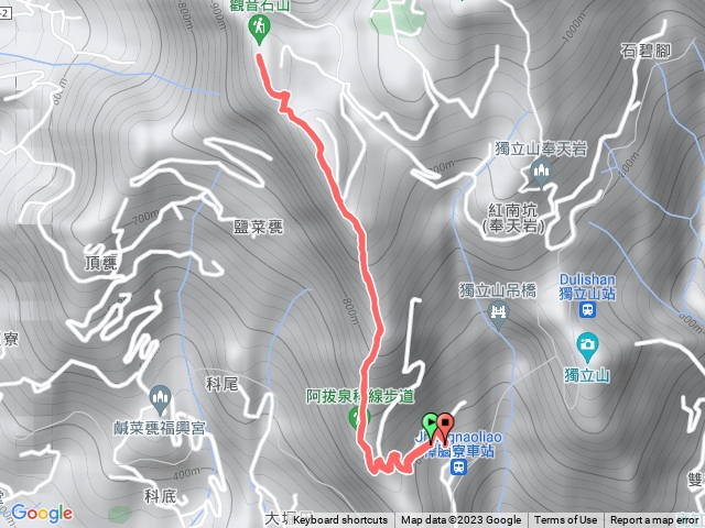 阿拔泉山步道，觀音石山