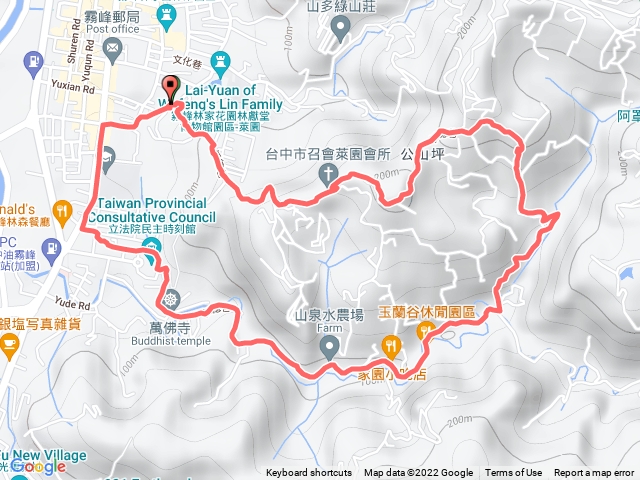 霧峰步道路線