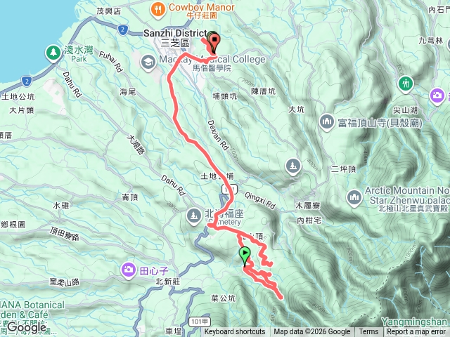 探勘行程：大屯溪古道-圓柳古道-圓山頂藝術村-芝柏藝術村預覽圖