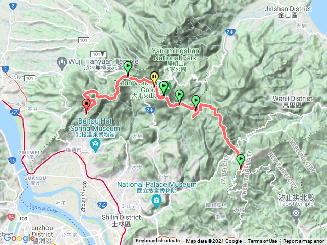 陽明山東西縱走10連峰