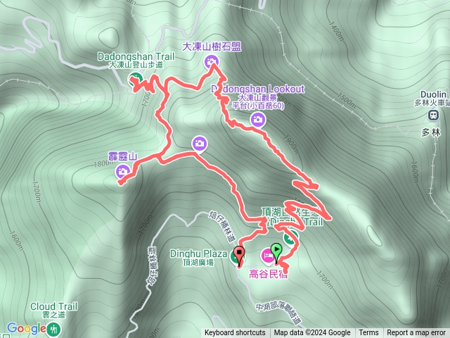 頂湖大棟山霹靂山O形蹤走預覽圖