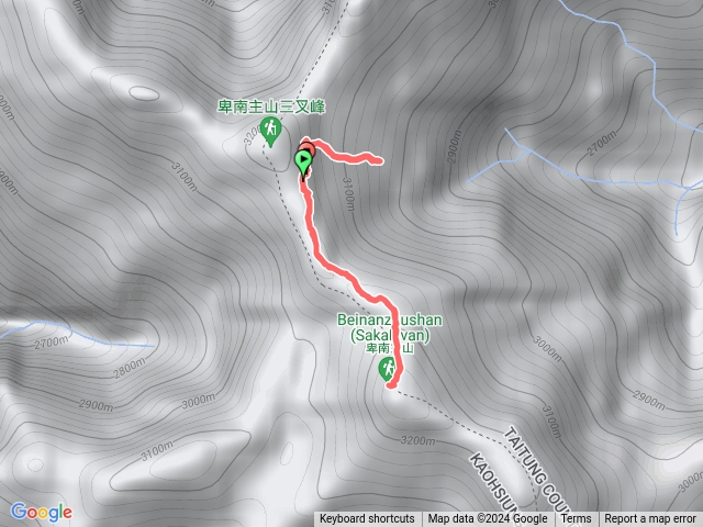 南一段（D4 三叉營地-⛰️卑南主山-三叉營地- 326牌處下切取水-三叉營地）