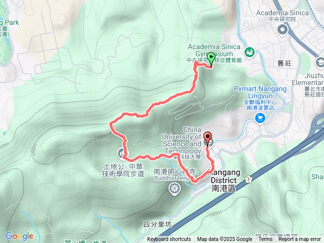 中研院-茅草埔山-中華科技大學