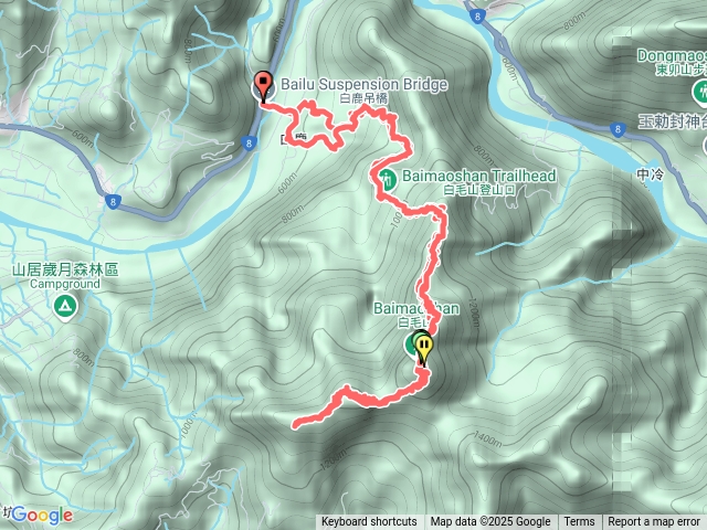 白毛山北峰西南峰預覽圖